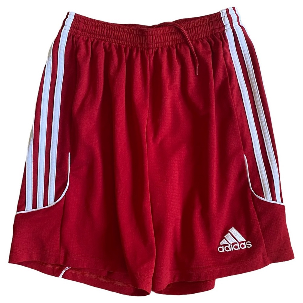 Adidas climalite shorts red YXL